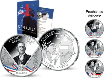 De Gaulle - L’Homme et son destin, découvrez la frappe « Charles de Gaulle Président de la République », première pièce de la collection